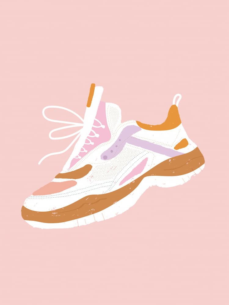 Colorful Fashion Sneaker by Aislinn Simmonds — canvas wall art