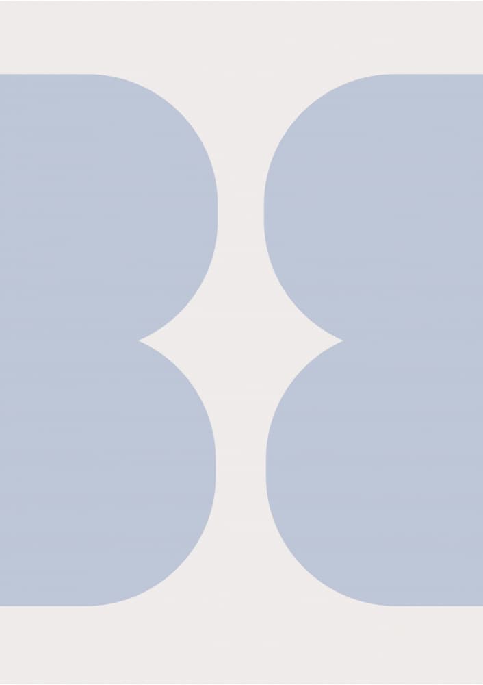 Abstract Blue Symmetry by FINE FINE STUFF — canvas wall art