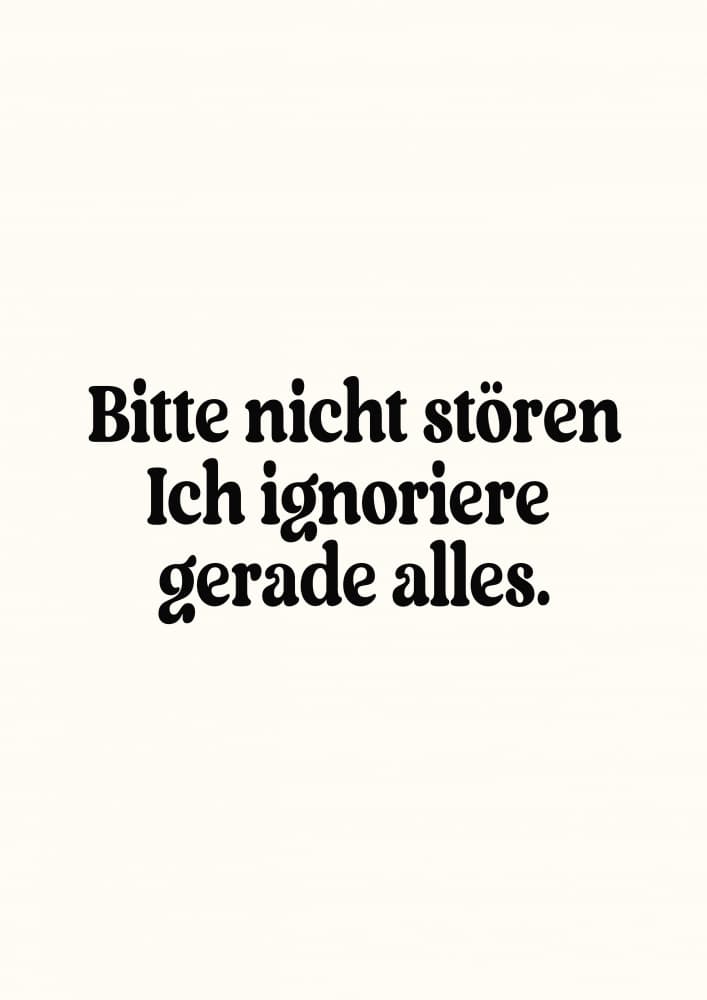 Bitte nicht stören by Treechild — canvas wall art