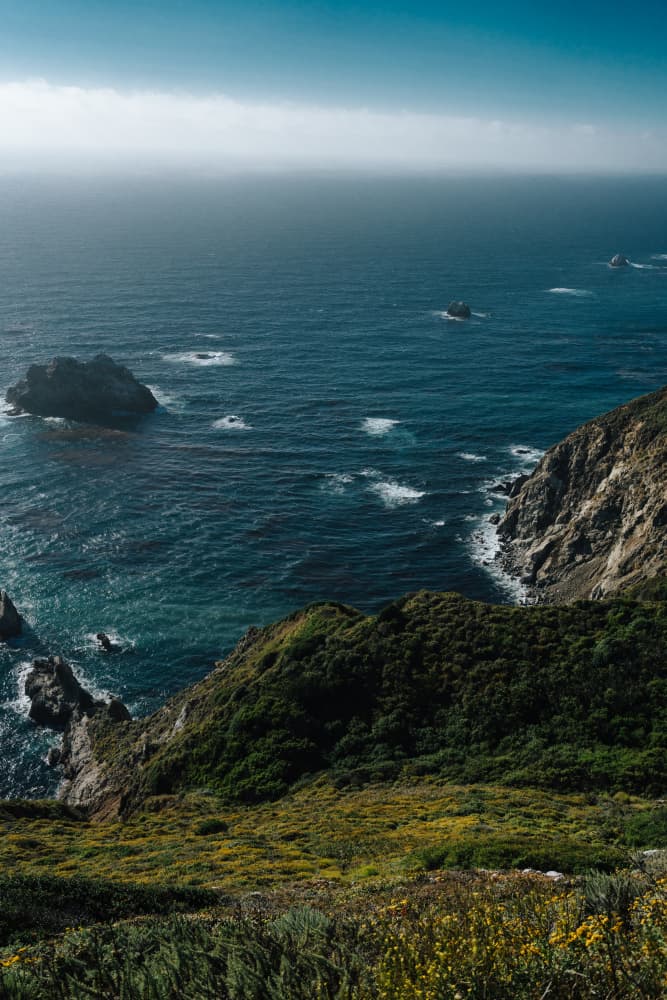 Misty Pacific Coast by Bethany Young — canvas wall art