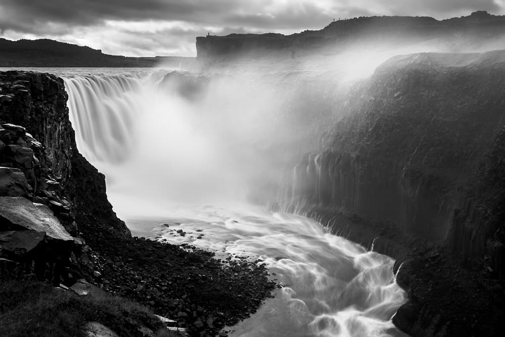 Powerful Misty Waterfall by Karsten Wrobel — canvas wall art