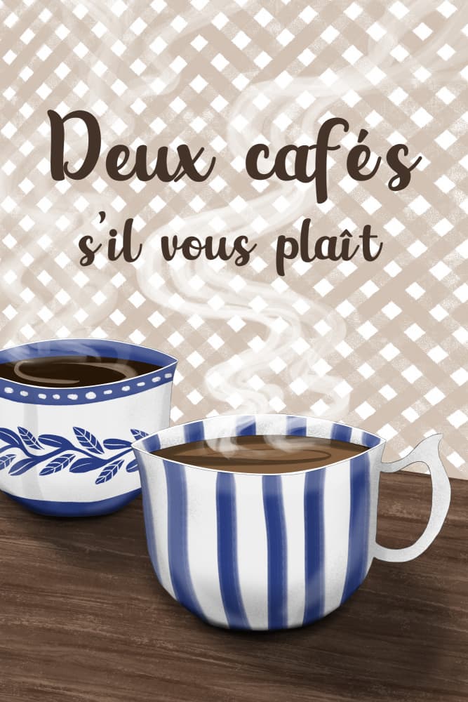 Coffee For Two by EMELIEmaria — canvas wall art