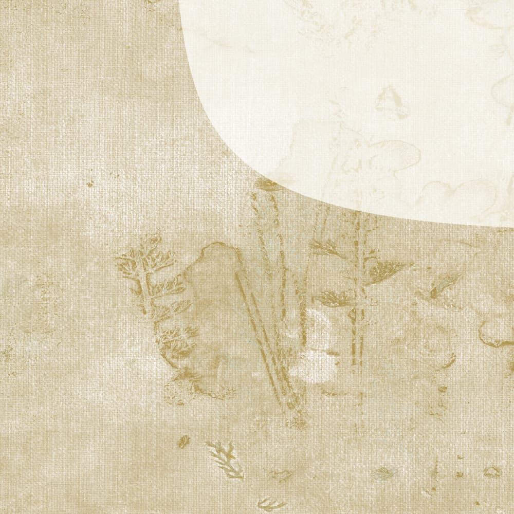 Faded Botanical Crescent by Dina Dankers — canvas wall art