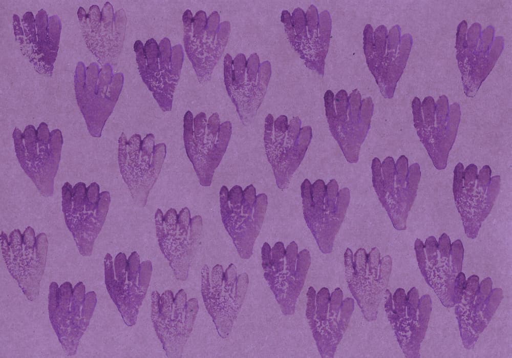 Purple Petal Pattern by Santhosh ch — canvas wall art