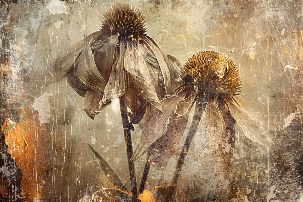 Vintage Dried Flowers by Rafal Kulik — canvas wall art