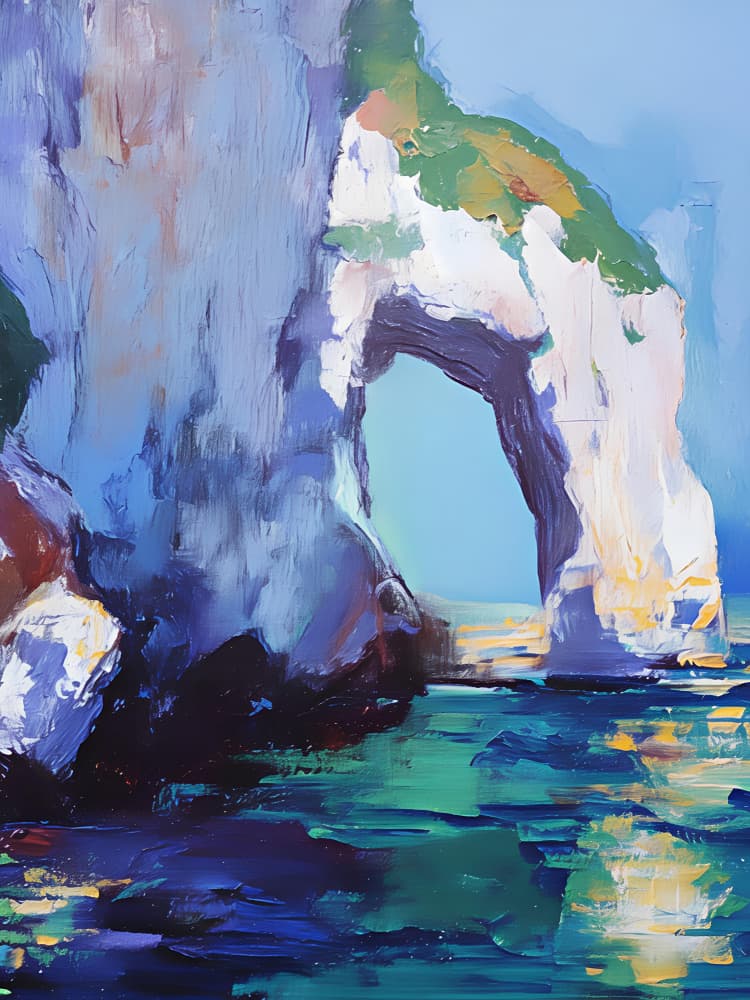 Vibrant Sea Arch by Avanesova Elena — canvas wall art