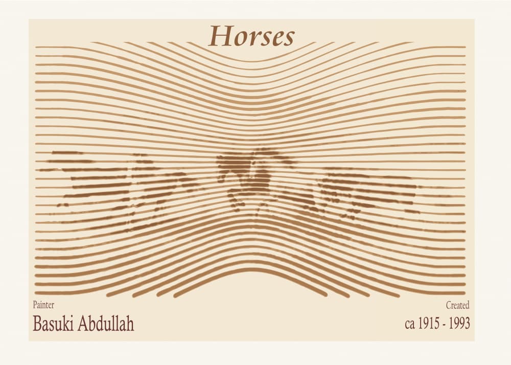 Galloping Line Horses by Doa Project — canvas wall art