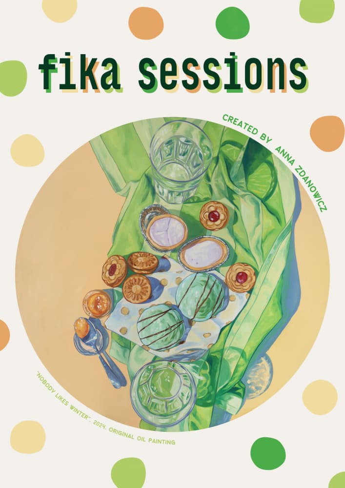 Fika Sweet Treats by Anna Zdanowicz — canvas wall art