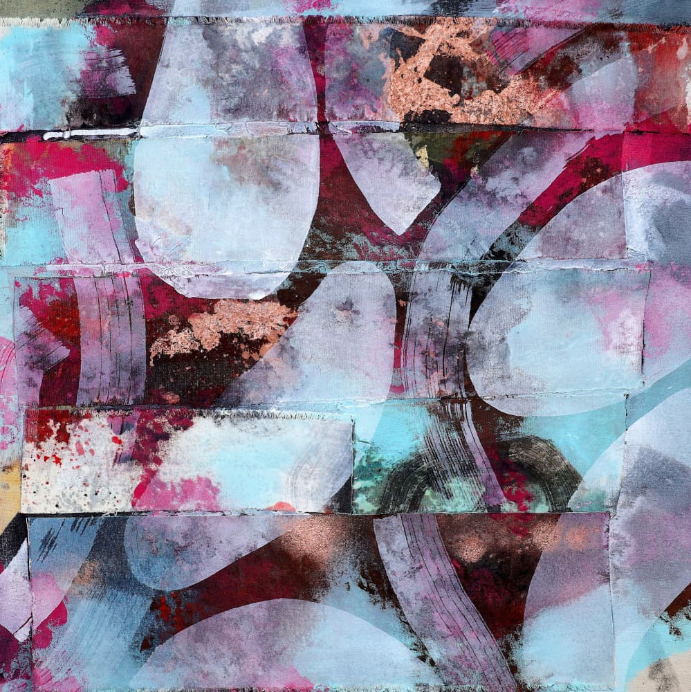Dynamic Abstract Layers by POOVI ART — canvas wall art