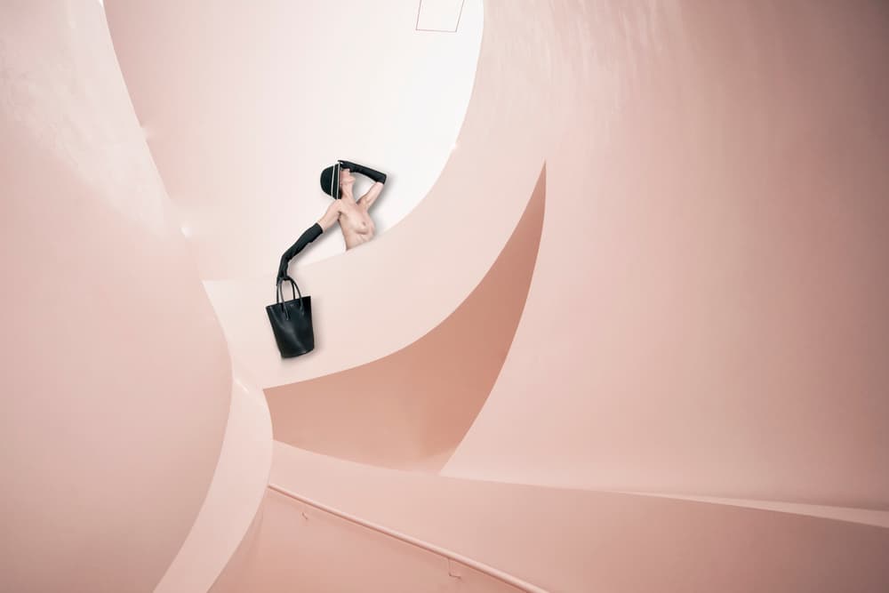 Chic Figure Architectural Curves by Christine von Diepenbroek — canvas wall art