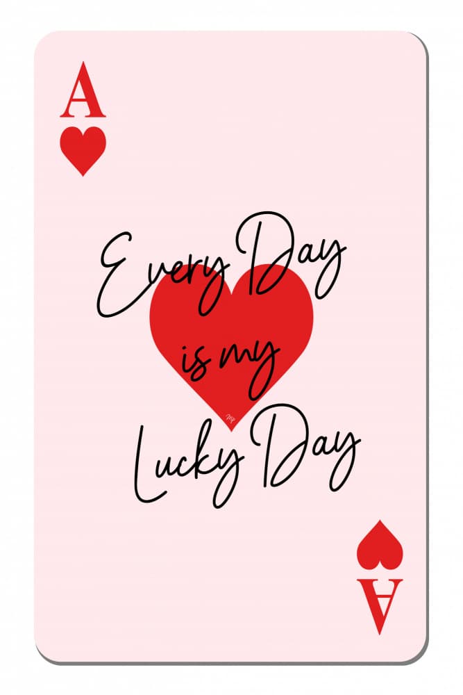 Lucky Ace of Hearts by Martina — canvas wall art