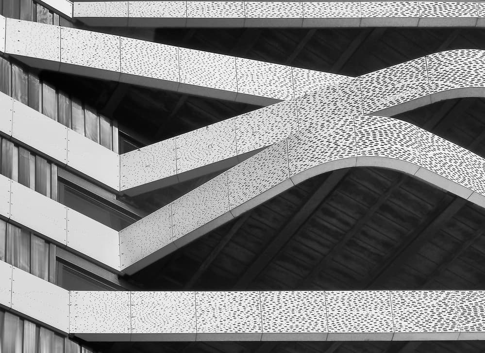 Modern Architectural Curves by Henk van Maastricht — canvas wall art