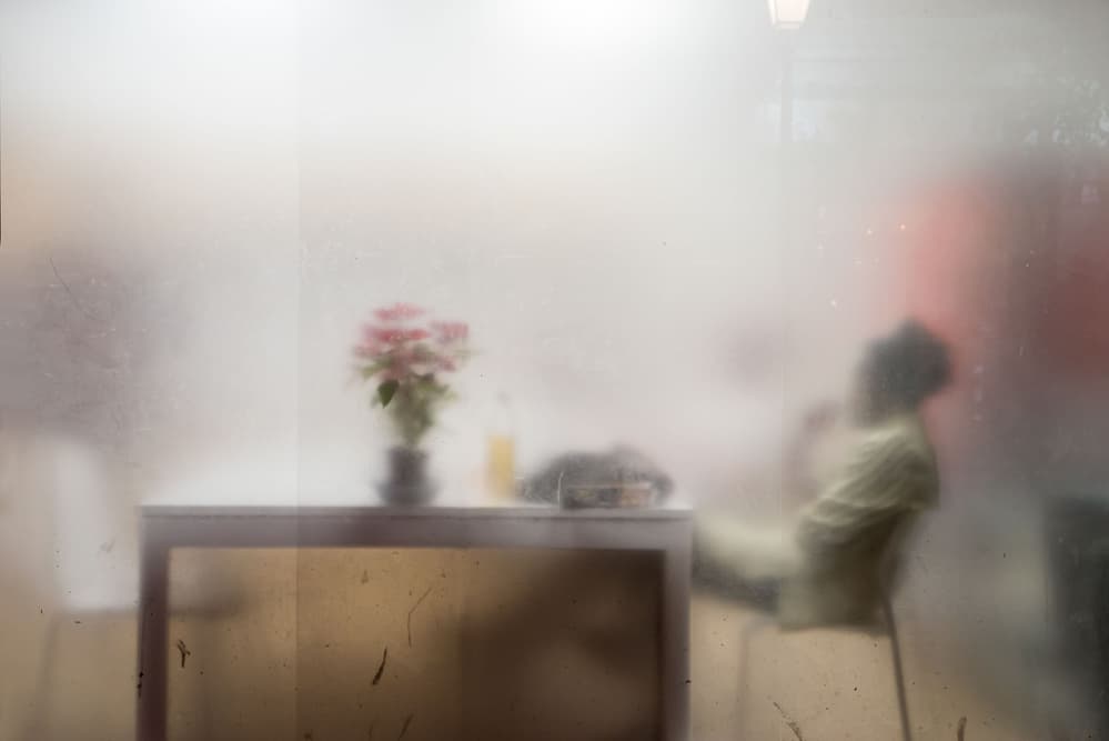 Hazy Cafe View by Carlos Pardo — canvas wall art