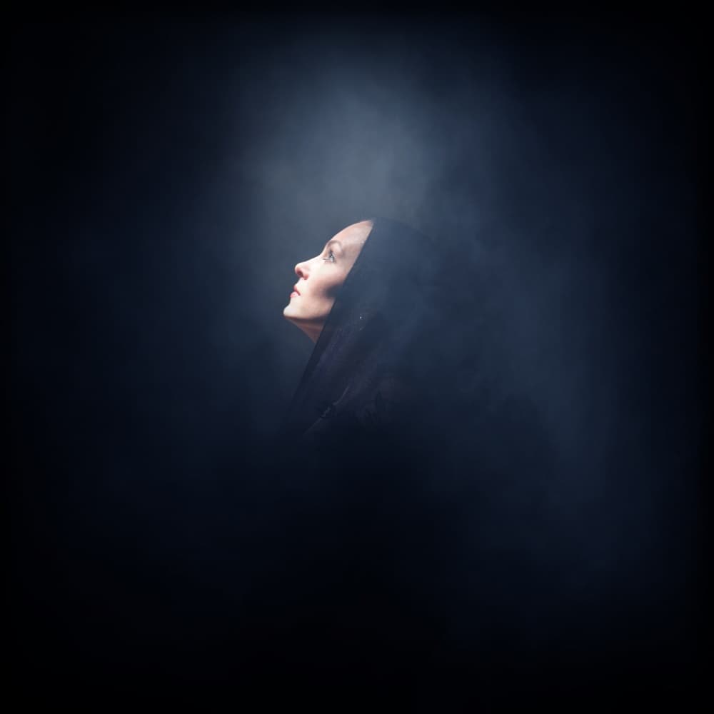 Spiritual Woman Profile by Yaroslav Vasiliev-Apostol — canvas wall art