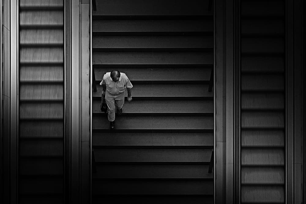 Urban Steps Climb by Roberto Parola — canvas wall art