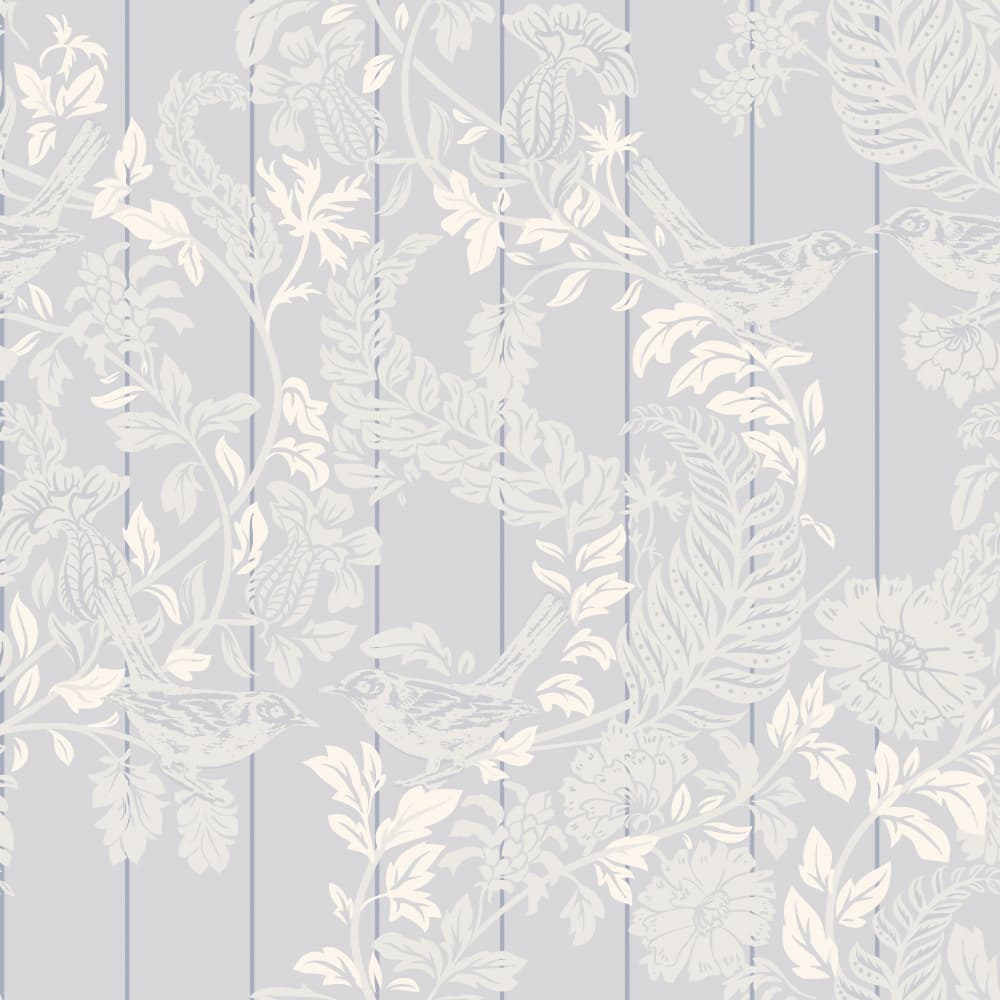 Delicate Birds and Vines by Annick — canvas wall art