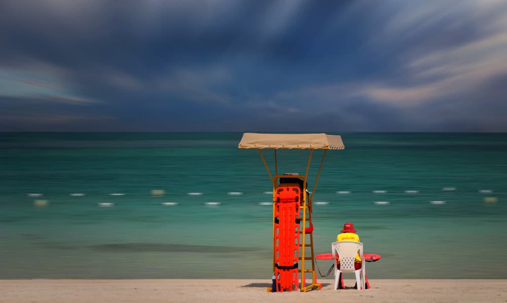 Lifeguard Beach Watch by Hans-Wolfgang Hawerkamp — canvas wall art