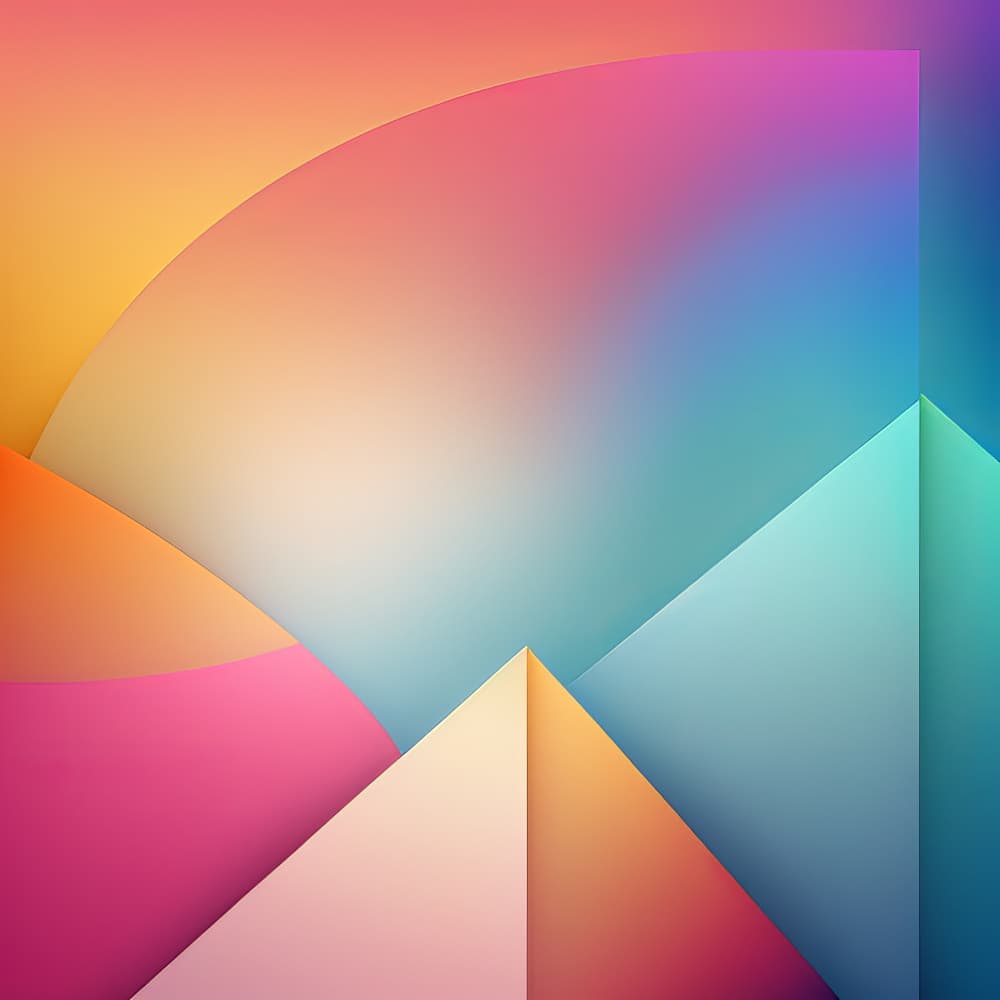 Smooth Geometric Spectrum by Bilge Paksoylu — canvas wall art