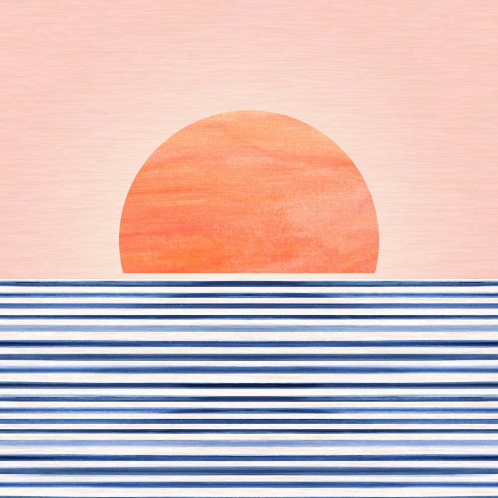 Minimalist Sunset 6 by Kristian Gallagher — canvas wall art