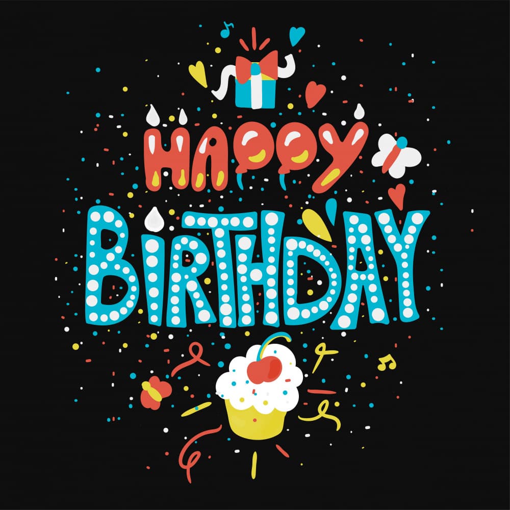 Colorful Birthday Celebration by Marika Barsrsind β canvas wall art