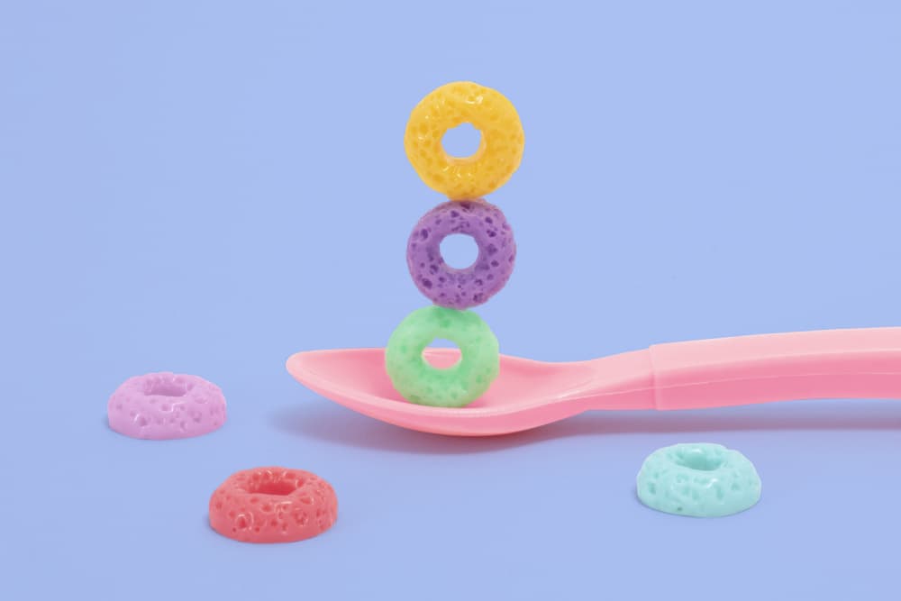 Colorful Cereal Stack by Julia Ramiro — canvas wall art