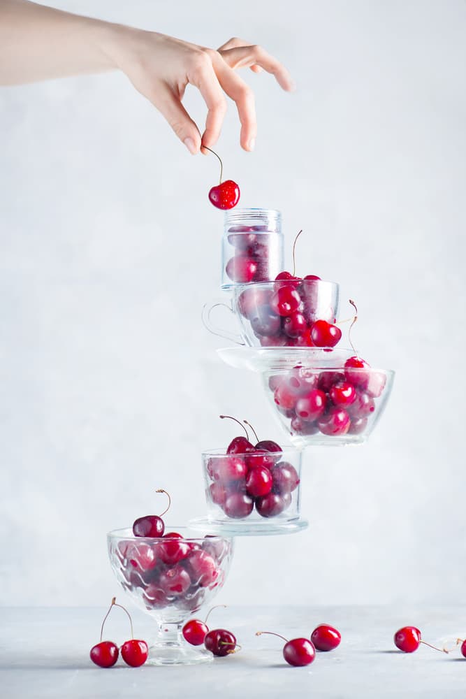 Fresh Cherry Stack by Dina Belenko — canvas wall art