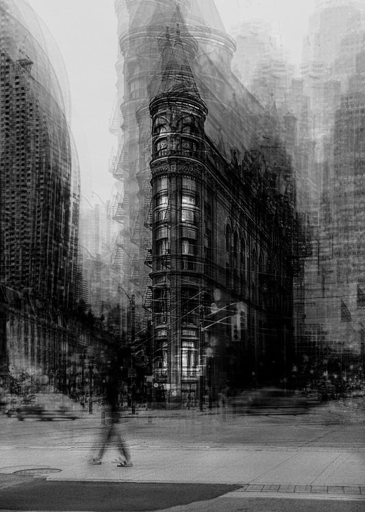 Urban Flatiron Blur by Carmine Chiriacò — canvas wall art