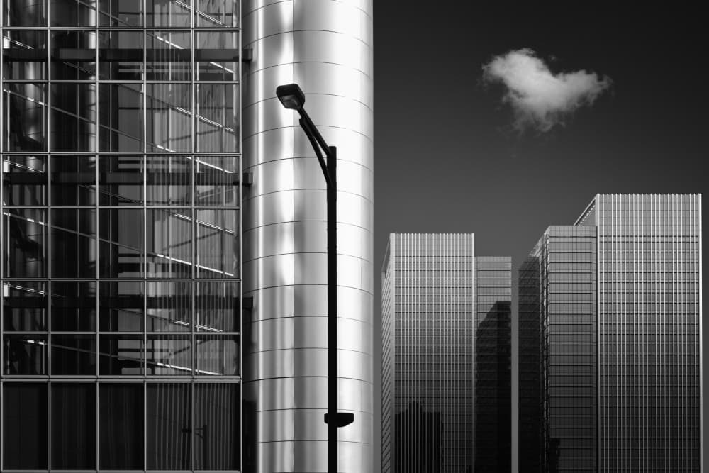Modern City Structures by Akira TAKAUE — canvas wall art