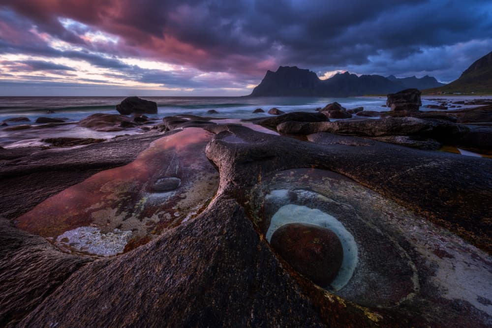 Dramatic Coastal Twilight by Daniel Gastager — canvas wall art