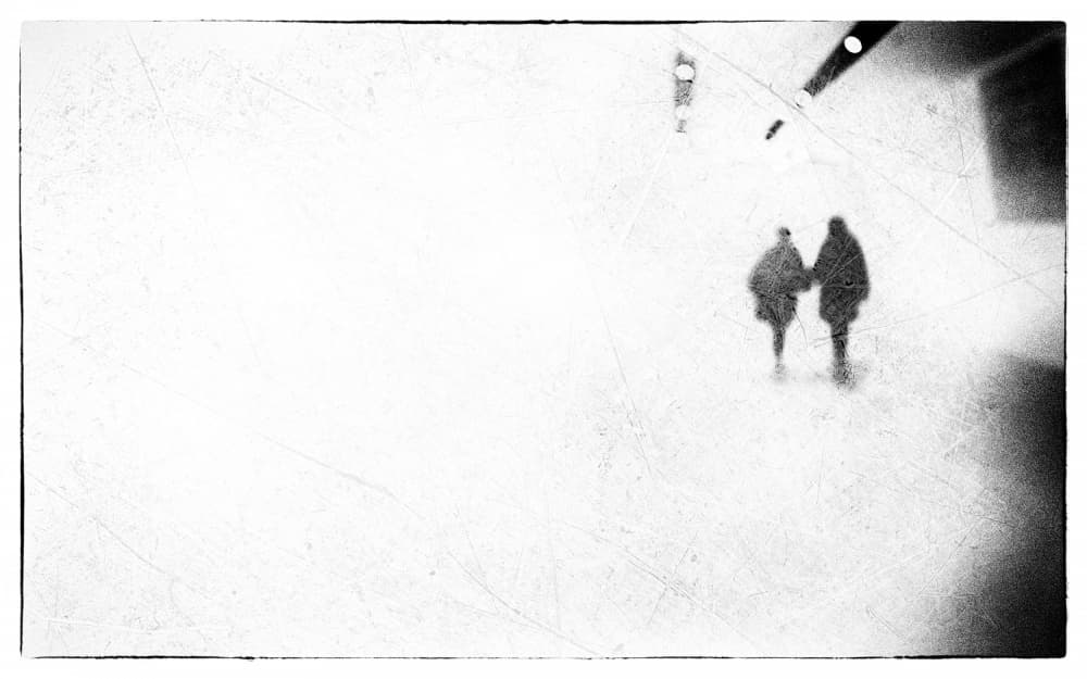 Walking Hand In Hand by Parole Kim — canvas wall art