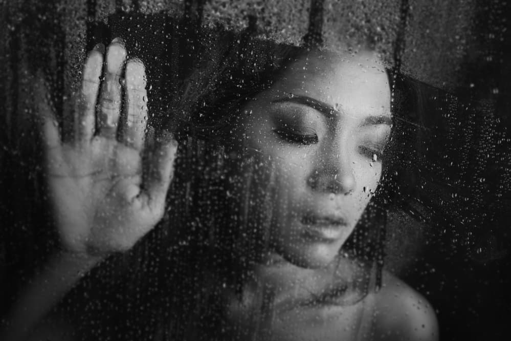 Moody Rain Portrait by Sebastian Kisworo — canvas wall art