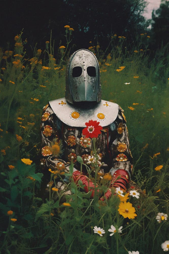Knight in Bloom by Max Sandström — canvas wall art