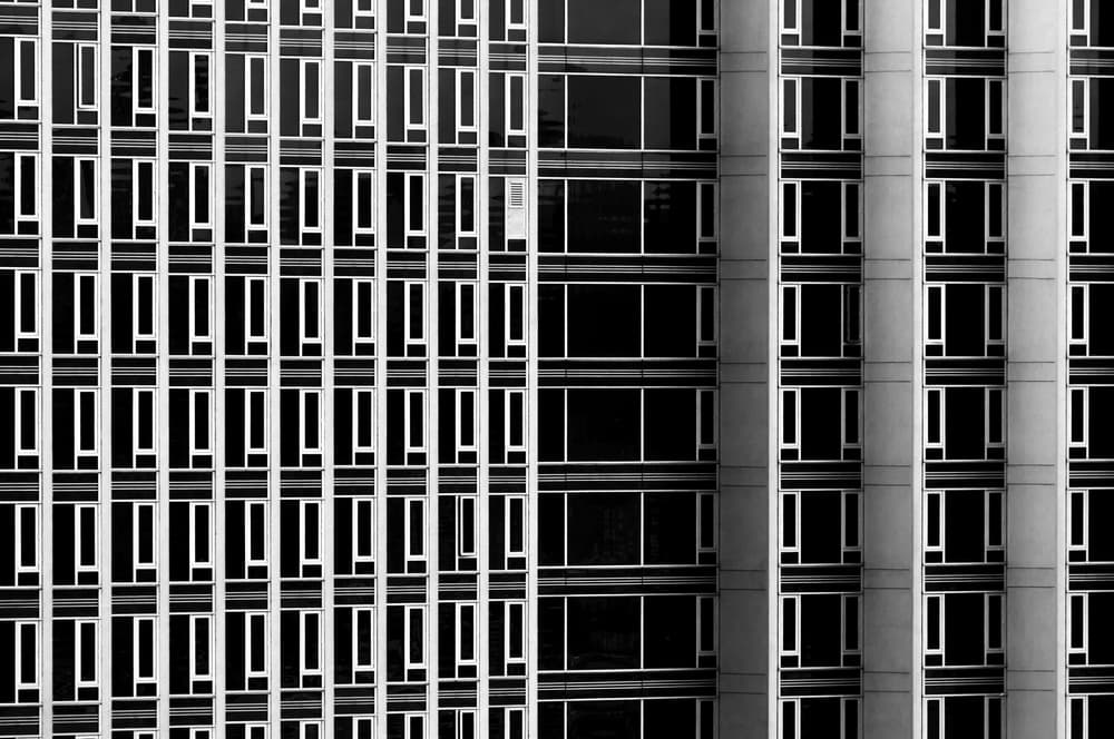 Urban Window Pattern by Hans-Wolfgang Hawerkamp — canvas wall art