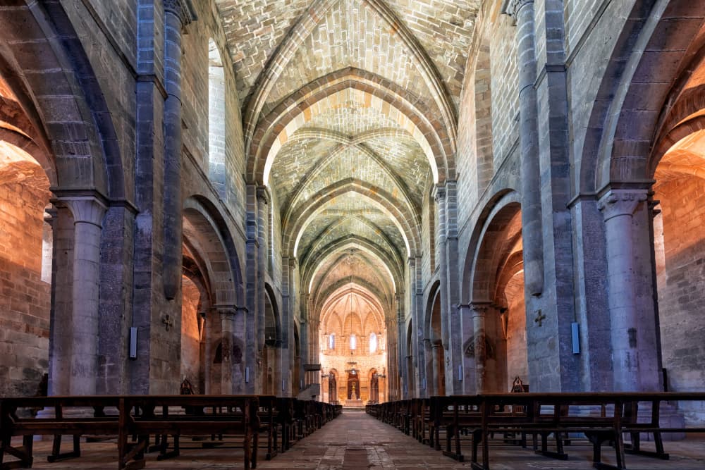 Gothic Cathedral Interior by TONY GORAN — canvas wall art
