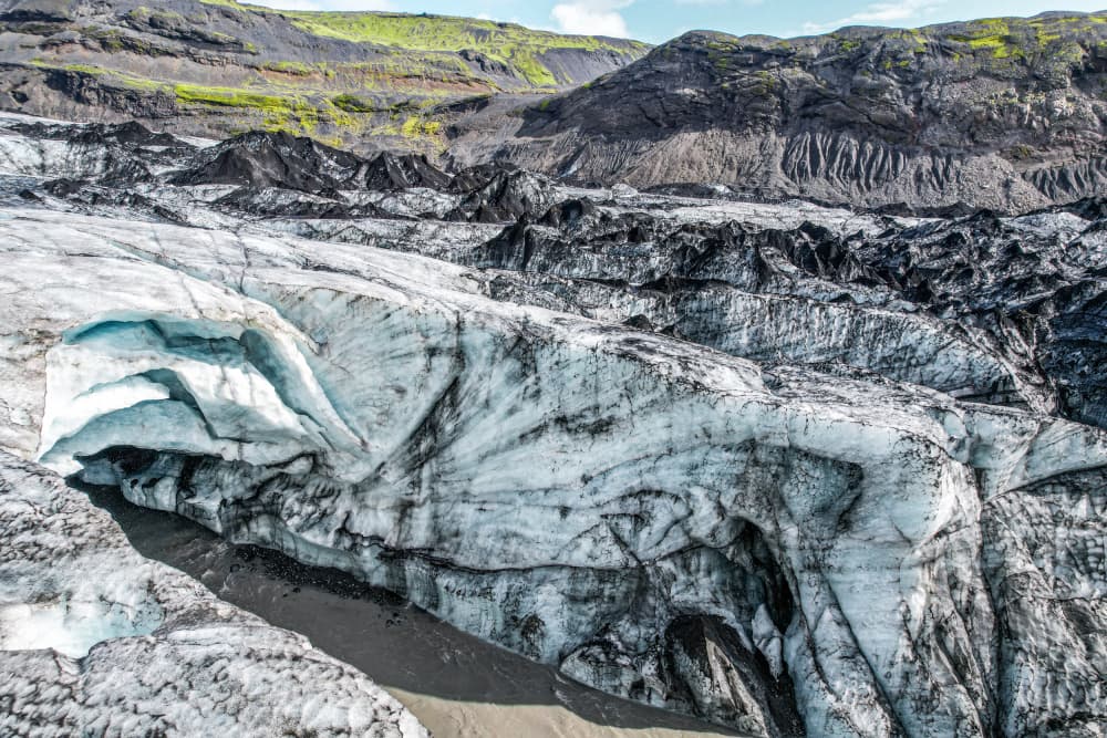 Dramatic Glacier Ice by Martin Blahák — canvas wall art