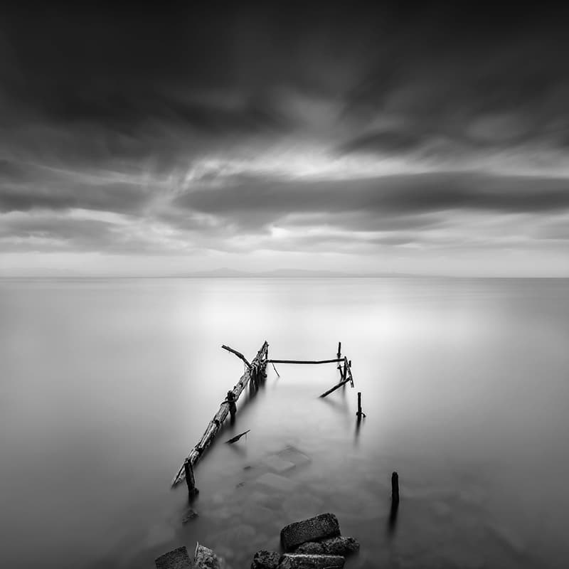 Moody Seascape Remains by George Digalakis — canvas wall art