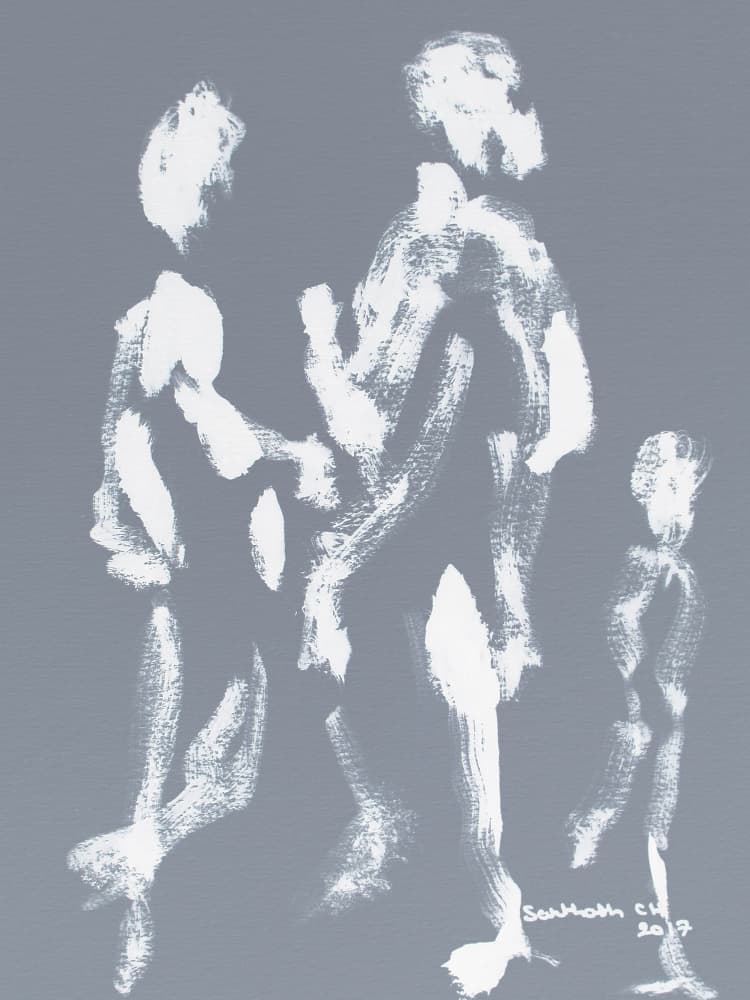Abstract Family Connection by Santhosh ch — canvas wall art