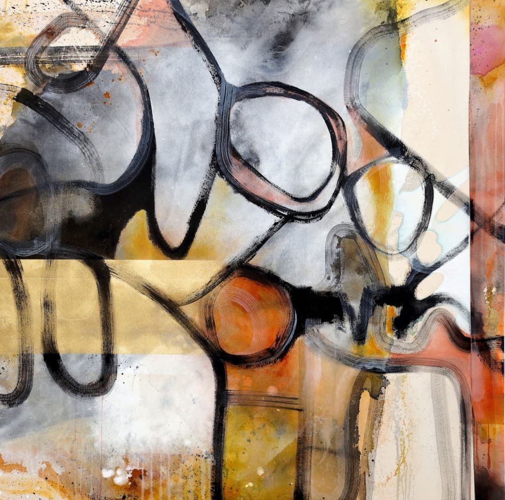 Dynamic Abstract Forms by POOVI ART — canvas wall art