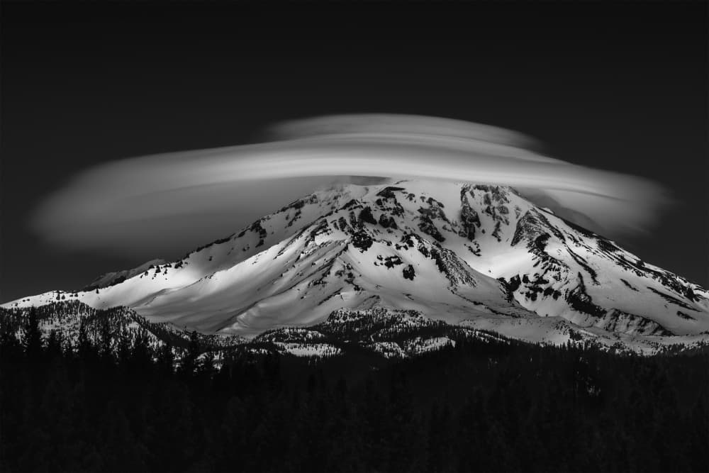 Majestic Mountain Lenticular Cloud by Sophia Li — canvas wall art