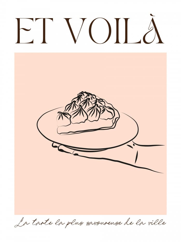 Et Voilà Delicious Tart by Ohkimiko — canvas wall art