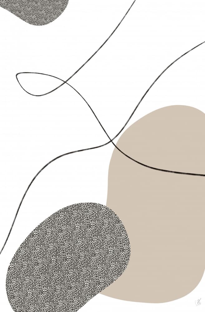 Organic Minimalist Shapes by Anne-Marie Volfova — canvas wall art