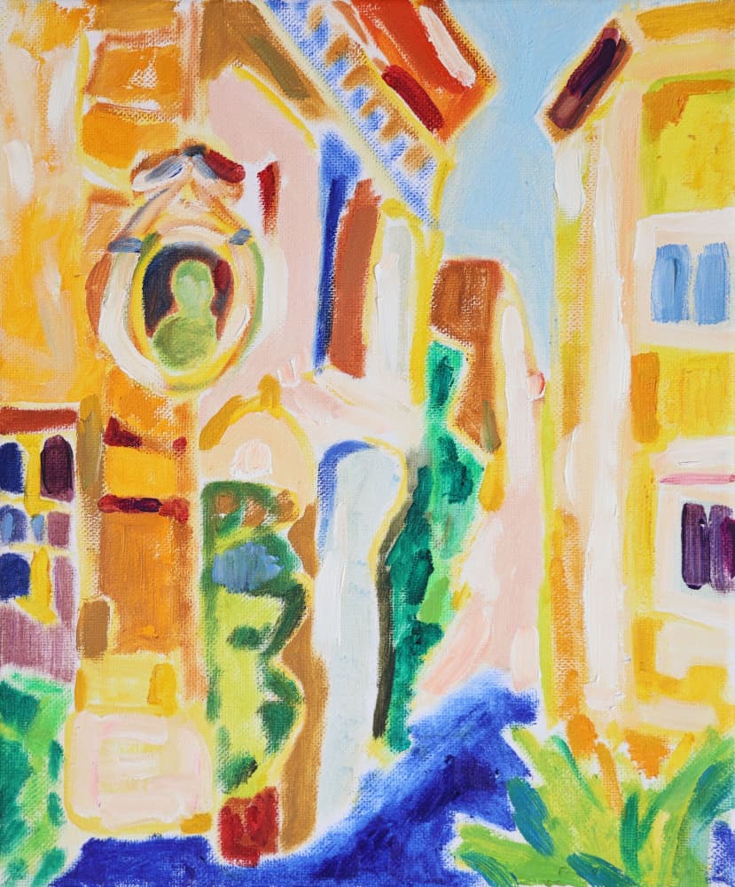 Vibrant City Streets by Tamara Jare — canvas wall art