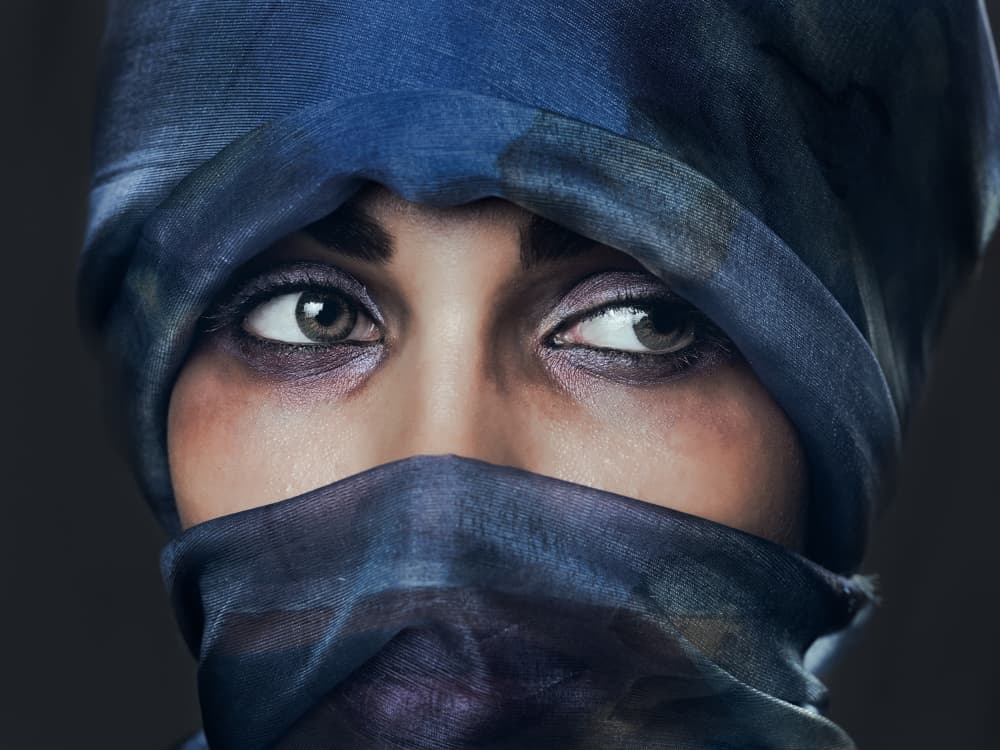 Intense Veiled Beauty by Joan Gil Raga — canvas wall art
