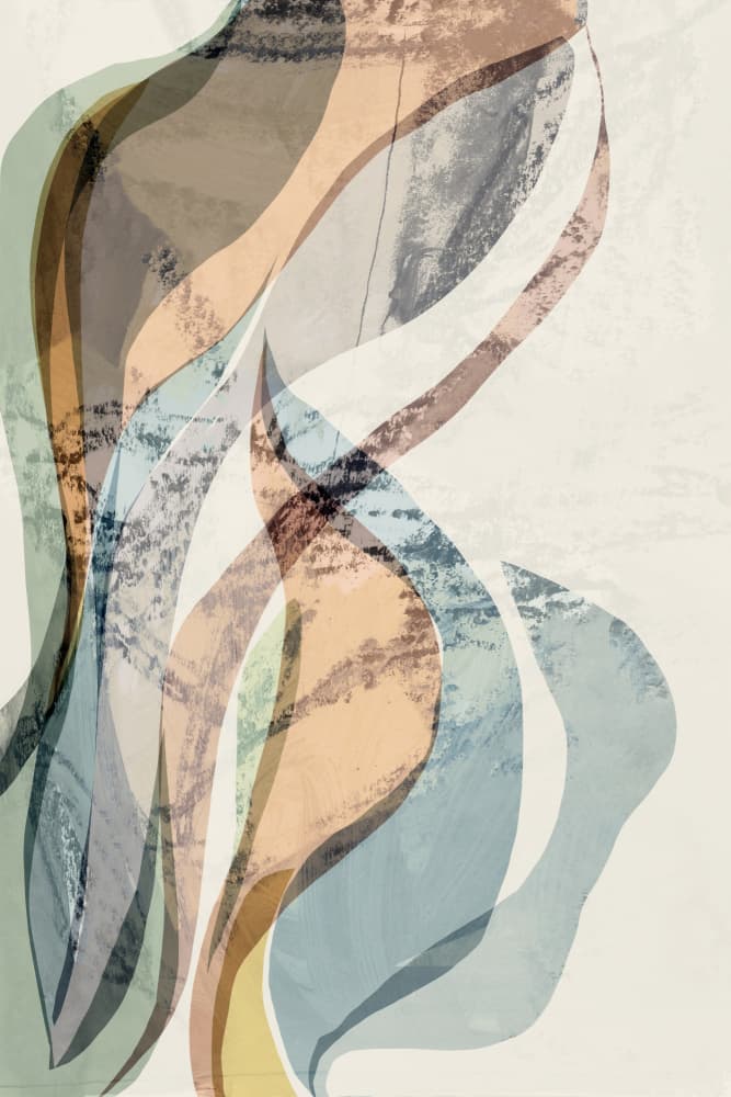 Muted Organic Flow by cartissi — canvas wall art