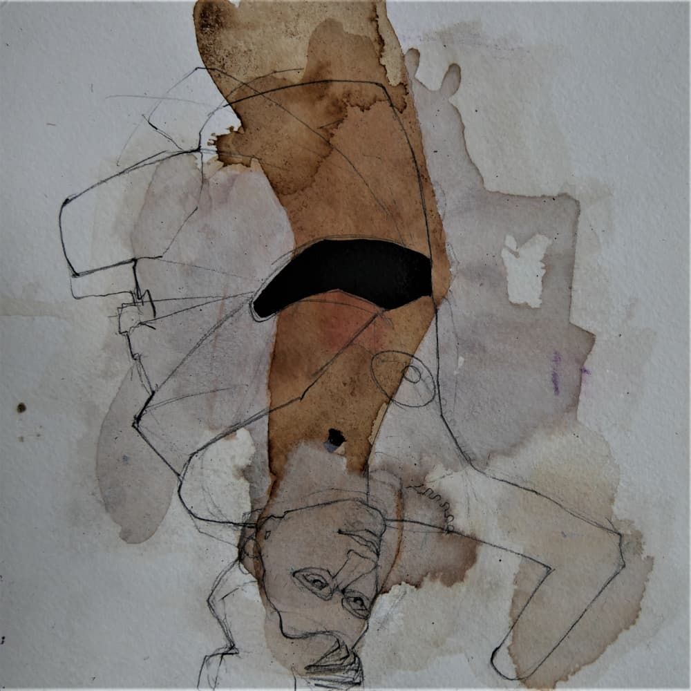 Abstract Human Figure by Doris Schmitz — canvas wall art