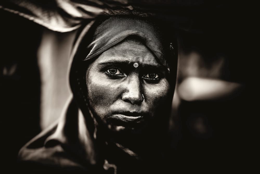 Soulful Indian Portrait by Gloria Staffa — canvas wall art