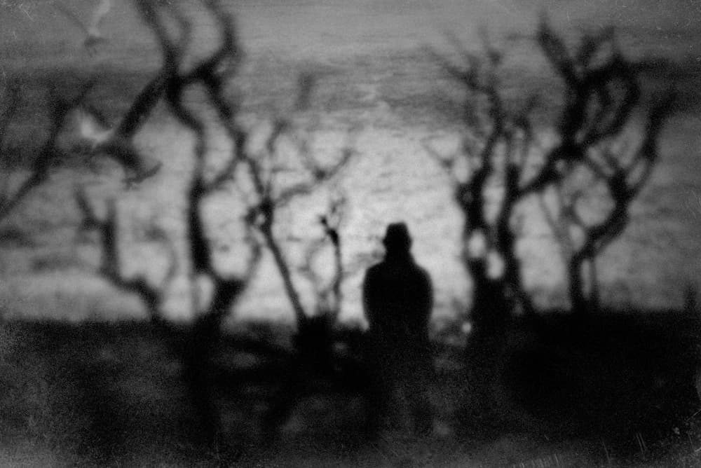 Lone Figure Dark Horizon by Teruhiko Tsuchida — canvas wall art
