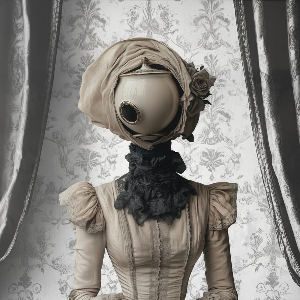 Surreal Victorian Figure by Sue Skellern — canvas wall art
