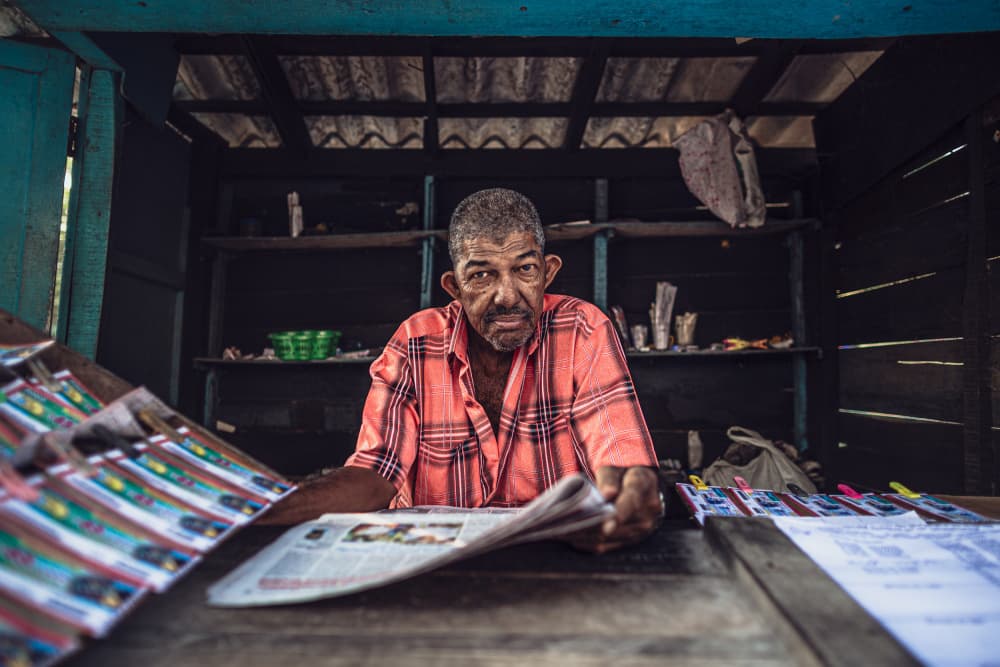 The Newsman's Gaze by Marco Tagliarino — canvas wall art