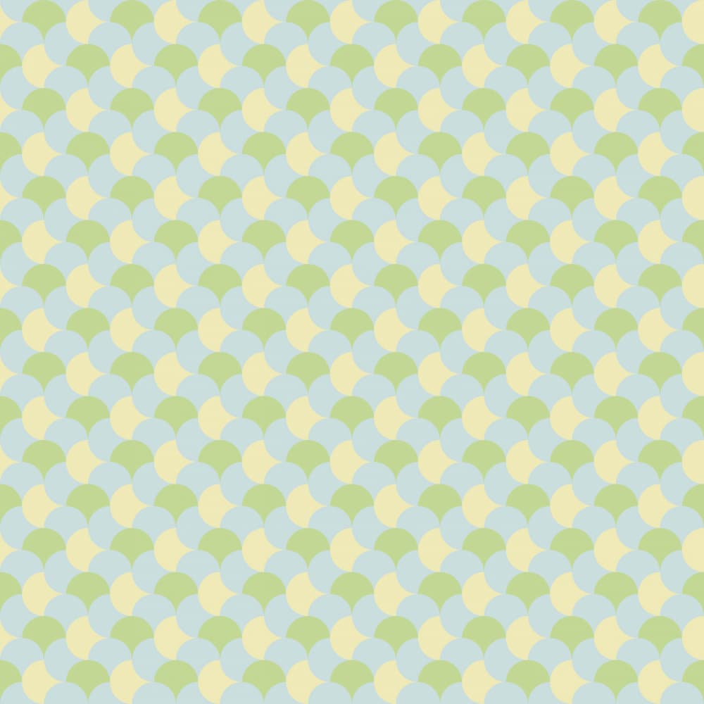 Pastel Scallop Pattern by Little Dean — canvas wall art